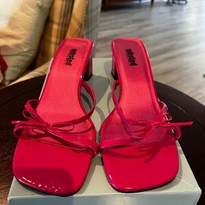 Unlisted Women's Hot Pink Heeled Sandals